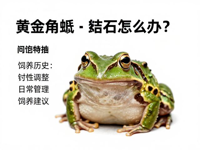 黄金角蛙有结石怎么办?询问饲养历史找病因