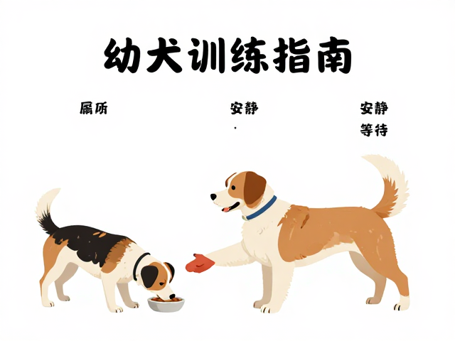 幼犬训练指南,如厕、握手与安静等待喂食,打造完美宠物习惯