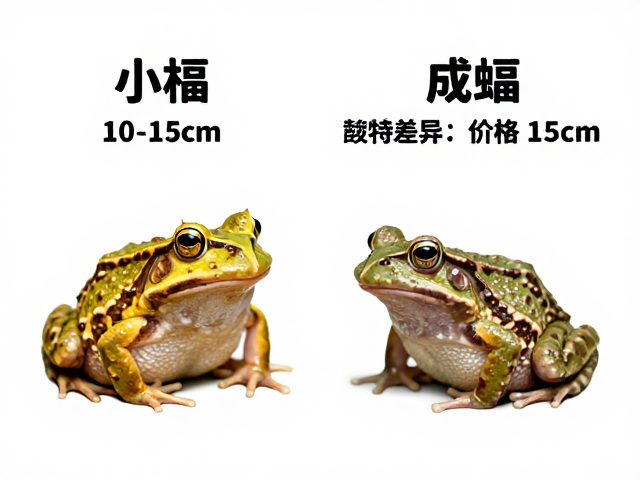 黄金角蛙小型品种10-15cm,幼蛙与成蛙价格差异大解析