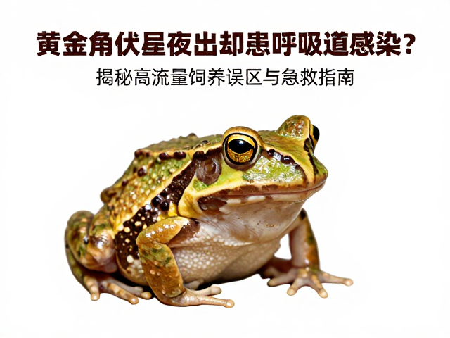黄金角蛙昼伏夜出却患呼吸道感染?揭秘高流量饲养误区与急救指南