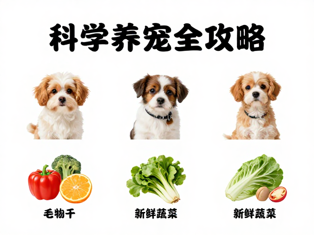 宠物梳毛技巧，定期兽医体检，新鲜蔬菜搭配，科学养宠全攻略