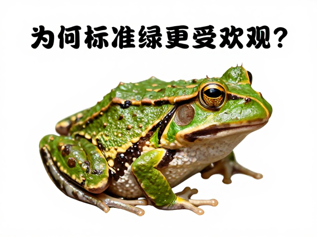 黄金角蛙鲜绿色体色特征解析,为何标准绿更受欢迎?