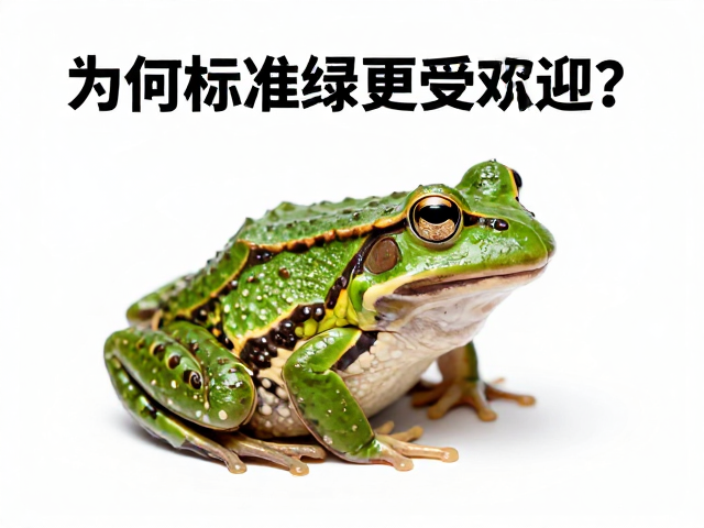 黄金角蛙鲜绿色体色特征解析,为何标准绿更受欢迎?