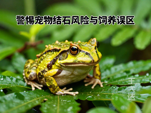 黄金角蛙栖息灌木丛?警惕宠物结石风险与饲养误区