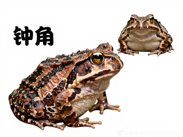钟角蛙有角状突起?红褐色体表斑纹识别指南