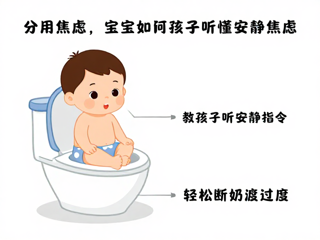 宝宝如厕训练遇分离焦虑?3步教孩子听懂安静指令,轻松断奶过渡