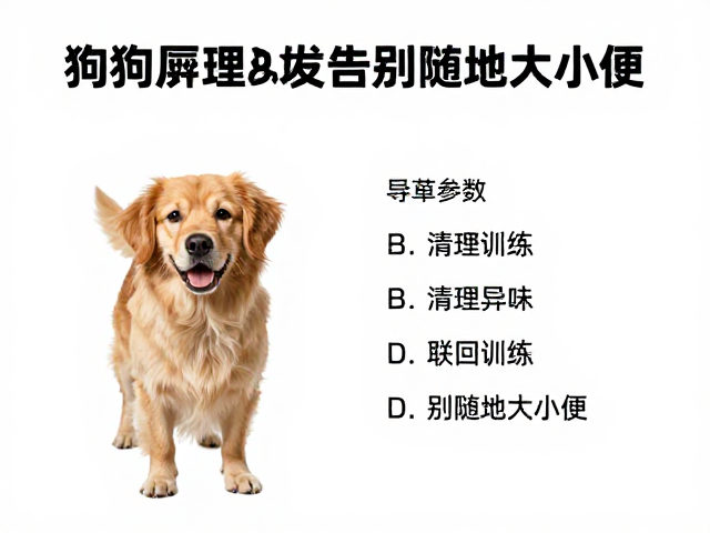 狗狗如厕训练难?3招清理异味,召回训练,告别随地大小便