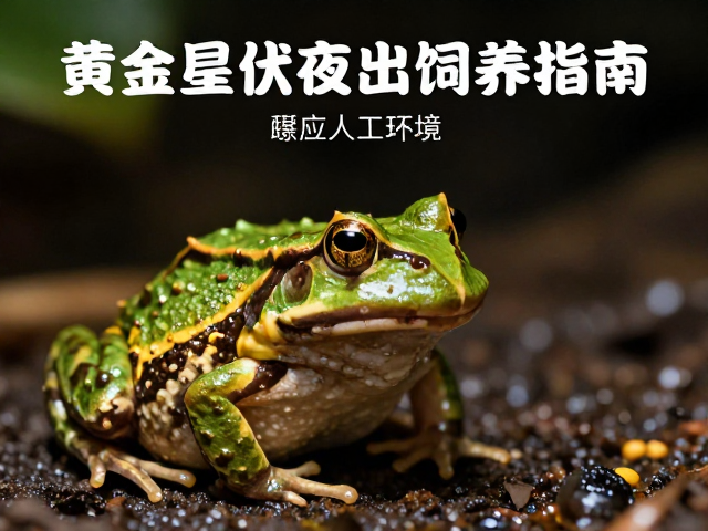 黄金角蛙昼伏夜出,如何适应人工环境?饲养指南