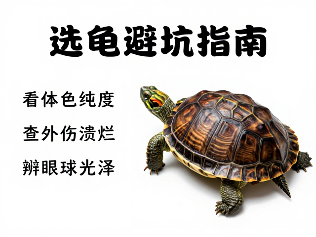 选龟避坑指南，看体色纯度、查外伤溃烂、辨眼球光泽