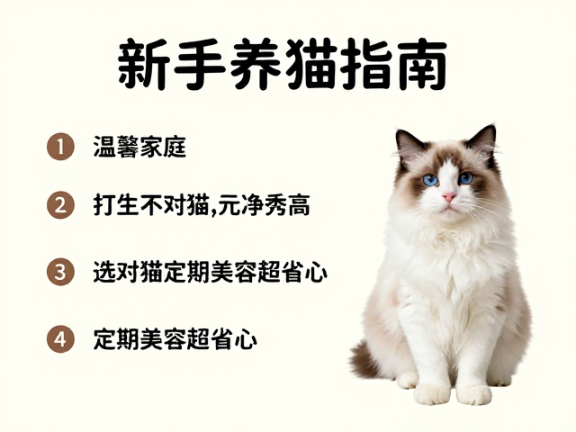 新手养猫指南,打造温馨家庭,选对猫,定期美容超省心