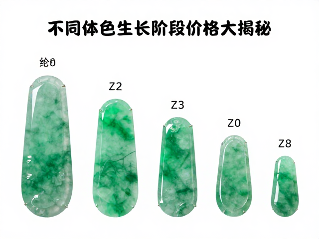 翡翠体色纯度与稀有色系溢价,不同年龄生长阶段价格大揭秘