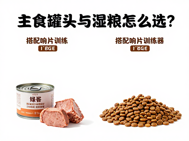 狗粮、主食罐头与湿粮怎么选？搭配响片训练器打造科学养宠日常