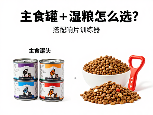 狗粮、主食罐头与湿粮怎么选?搭配响片训练器打造科学养宠日常