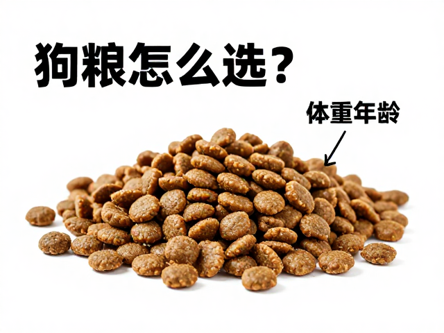 狗粮怎么选?根据体重年龄定尺寸,搭配鱼油卵磷脂钙片科学营养补充