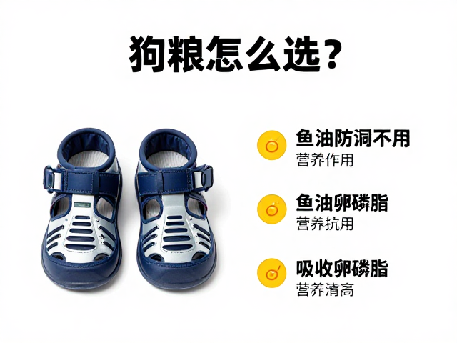 狗粮怎么选?宠物防滑鞋与鱼油卵磷脂营养搭配指南
