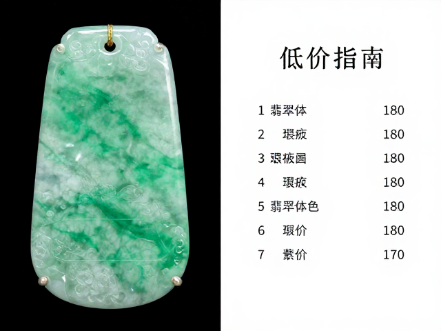 翡翠体色纯度与瑕疵品低价对比,附标准图谱避坑指南