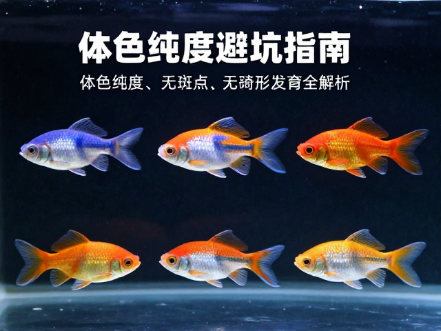 挑选观赏鱼避坑指南,体色纯度、无斑点、无畸形发育全解析