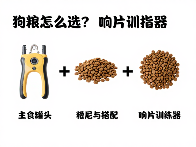 狗粮怎么选？主食罐头湿粮搭配与响片训练器实用指南