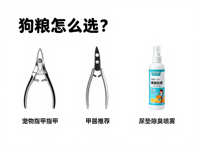 狗粮怎么选?宠物指甲剪磨甲器推荐,尿垫除臭喷雾选购指南