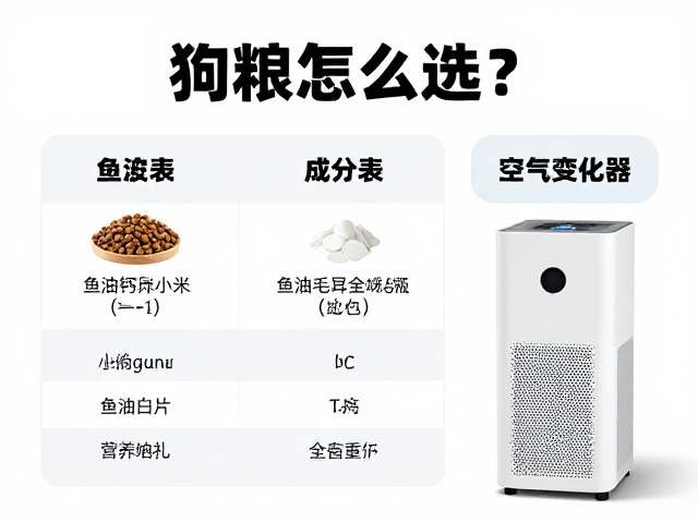 狗粮怎么选?鱼油钙片营养搭配,空气净化器除味毛发全攻略