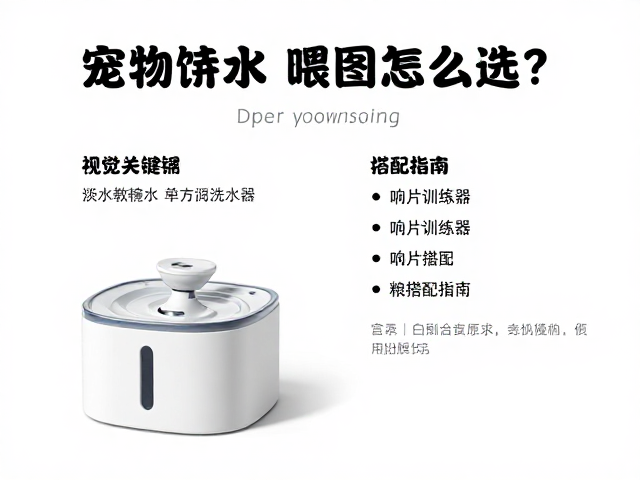宠物饮水机自动喂食器怎么选?响片训练器,狗粮搭配指南