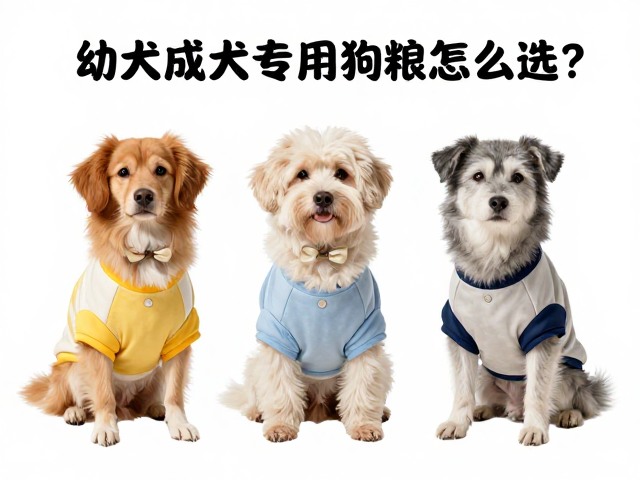 幼犬成犬老年犬专用狗粮怎么选?宠物T恤毛衣搭配指南