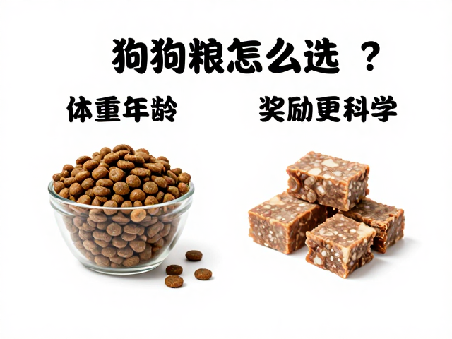 狗粮怎么选？根据体重年龄定尺寸，搭配宠物零食奖励更科学