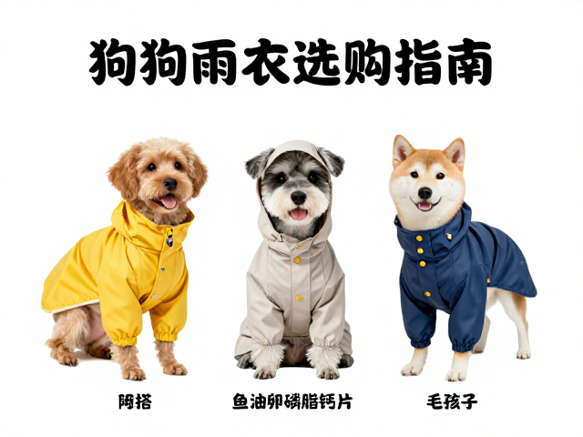 狗狗雨衣选购指南,搭配鱼油卵磷脂钙片,科学养护毛孩子