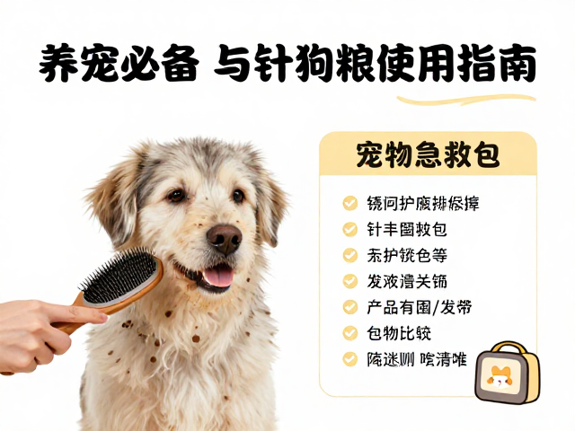 养宠必备，狗粮搭配建议与针梳排梳使用指南，附宠物急救包清单