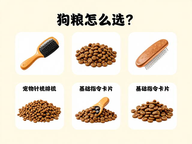 狗粮怎么选?宠物针梳排梳与基础指令卡片选购指南