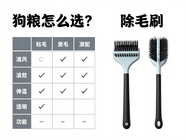 狗粮怎么选？粘毛滚筒与除毛刷对比，牵引绳固定式还是伸缩式？