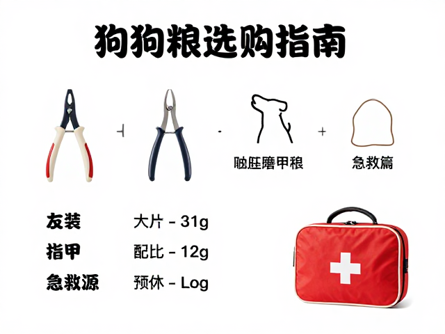 狗粮选购指南，宠物指甲剪磨甲器与急救包必备清单