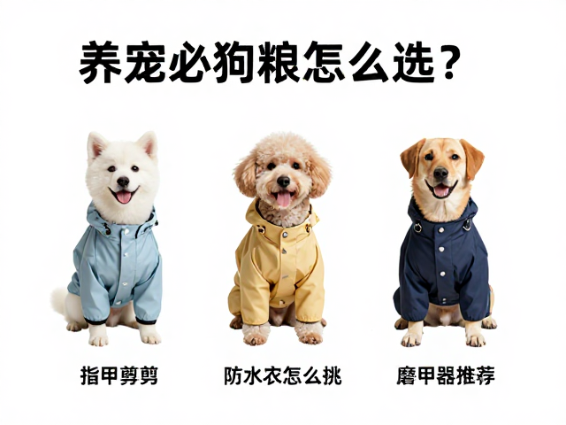养宠必看,狗粮怎么选?宠物雨衣与防水衣怎么挑?指甲剪磨甲器推荐