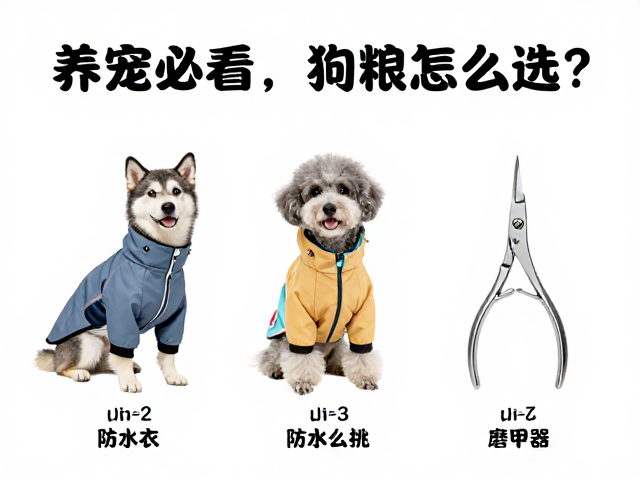 养宠必看,狗粮怎么选?宠物雨衣与防水衣怎么挑?指甲剪磨甲器推荐