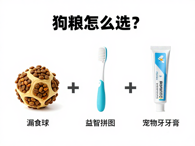 狗粮怎么选?漏食球、益智拼图与宠物牙刷牙膏搭配指南