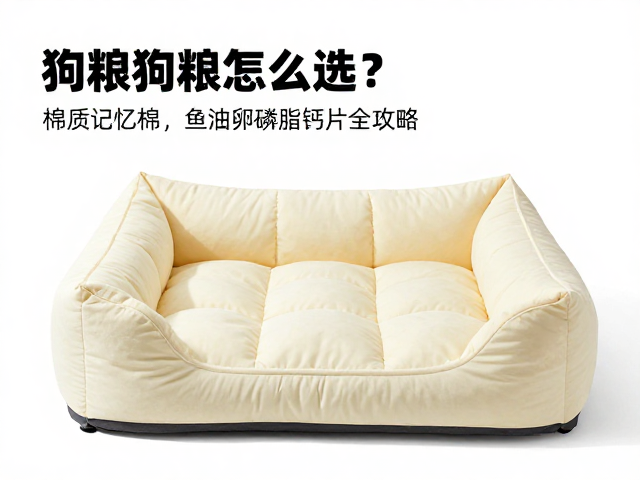 狗粮怎么选？棉质记忆棉宠物窝垫搭配鱼油卵磷脂钙片全攻略