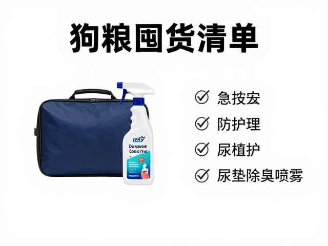养宠必备，狗粮囤货指南，宠物急救包与尿垫除臭喷雾选购清单