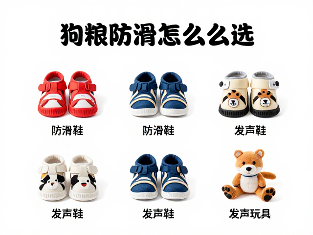 狗粮怎么选?宠物防滑鞋与发声毛绒玩具选购指南