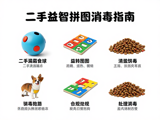 二手漏食球与益智拼图消毒指南,宠物狗粮囤货与玩具处理全攻略