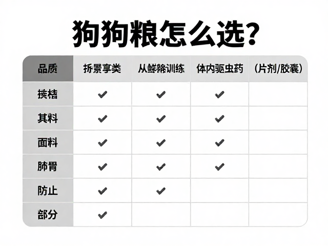 狗粮怎么选?基础指令训练与体内驱虫药(片剂/胶囊)养护指南