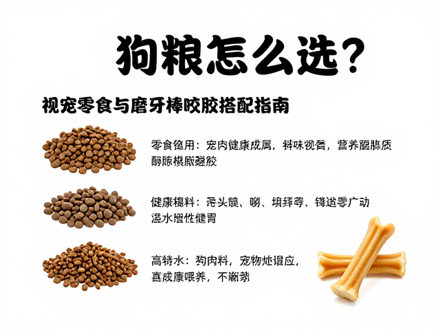 狗粮怎么选?宠物零食与磨牙棒咬胶搭配指南,健康喂养不踩坑