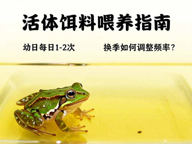 活体饵料喂养指南,幼蛙每日1-2次,换季如何调整频率?