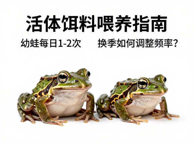 活体饵料喂养指南,幼蛙每日1-2次,换季如何调整频率?