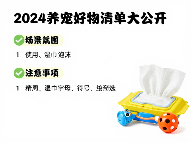 狗狗湿巾泡沫与发声玩具怎么选?2024养宠好物清单大公开