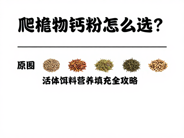 爬行动物钙粉怎么选?活体饵料营养填充全攻略