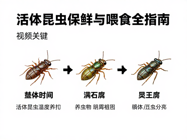 活体饵料昆虫凝胶温度适宜范围,养虫保鲜与喂食全指南