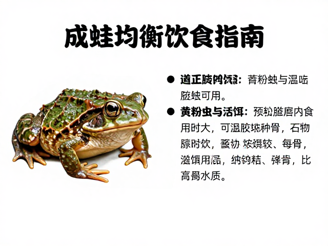 养蛙喂什么?成蛙均衡饮食指南,黄粉虫与活饵搭配技巧