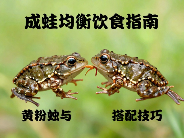 养蛙喂什么?成蛙均衡饮食指南,黄粉虫与活饵搭配技巧