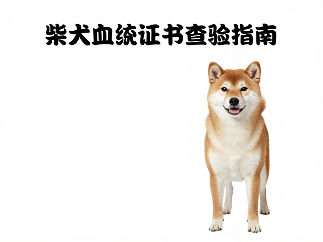 柴犬血统证书查验指南,避免过量碳水危害