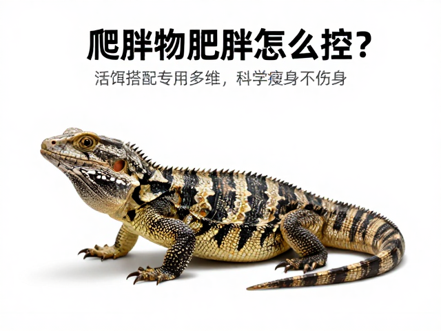 爬行动物肥胖怎么控?活饵搭配专用多维,科学瘦身不伤身
